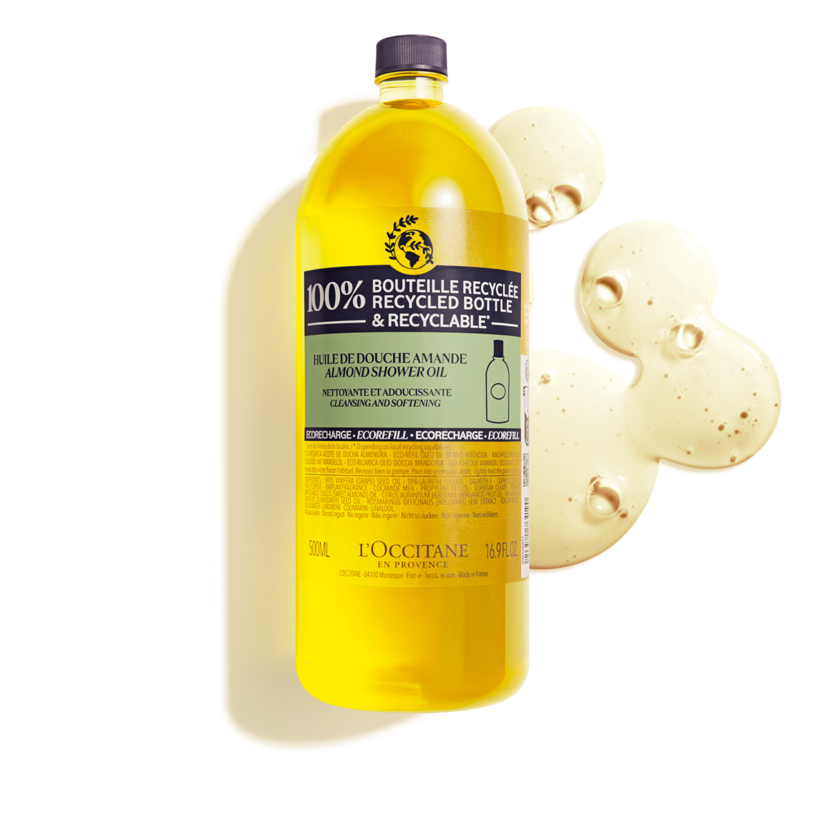 Mandljevo olje za prhanje – EKO ponovno polnjenje