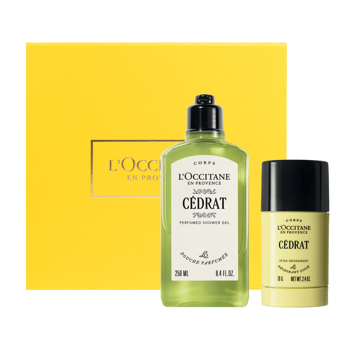 Darilni komplet zanj Popoln Cedrat – prhanje in dezodorant