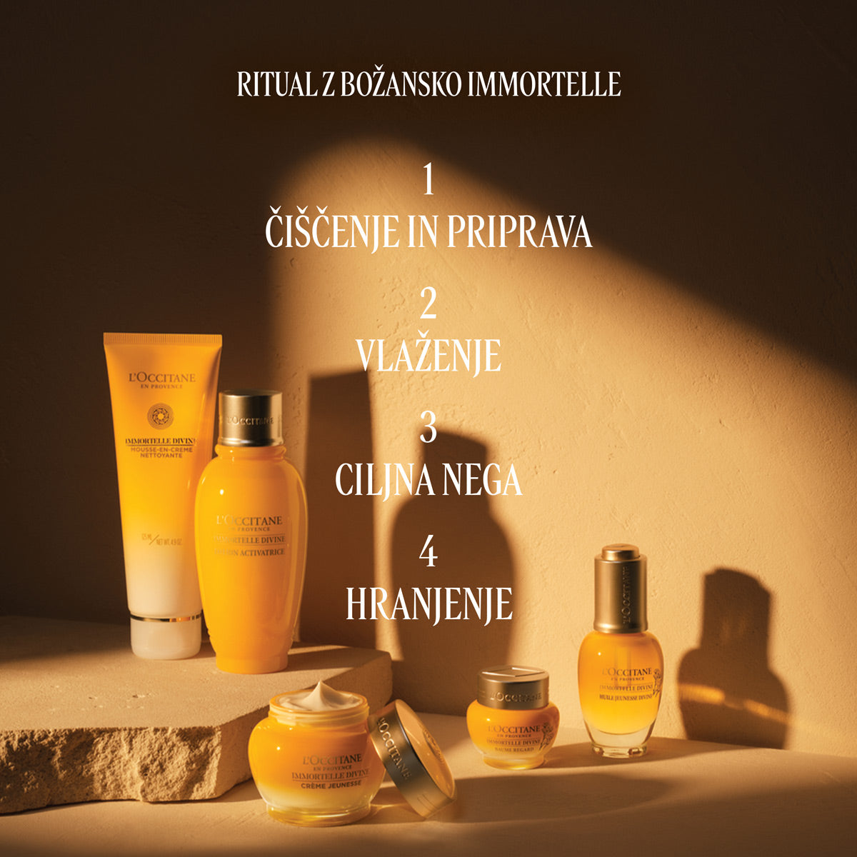 Izdelki za ritual z božansko Immortelle - L'Occitane