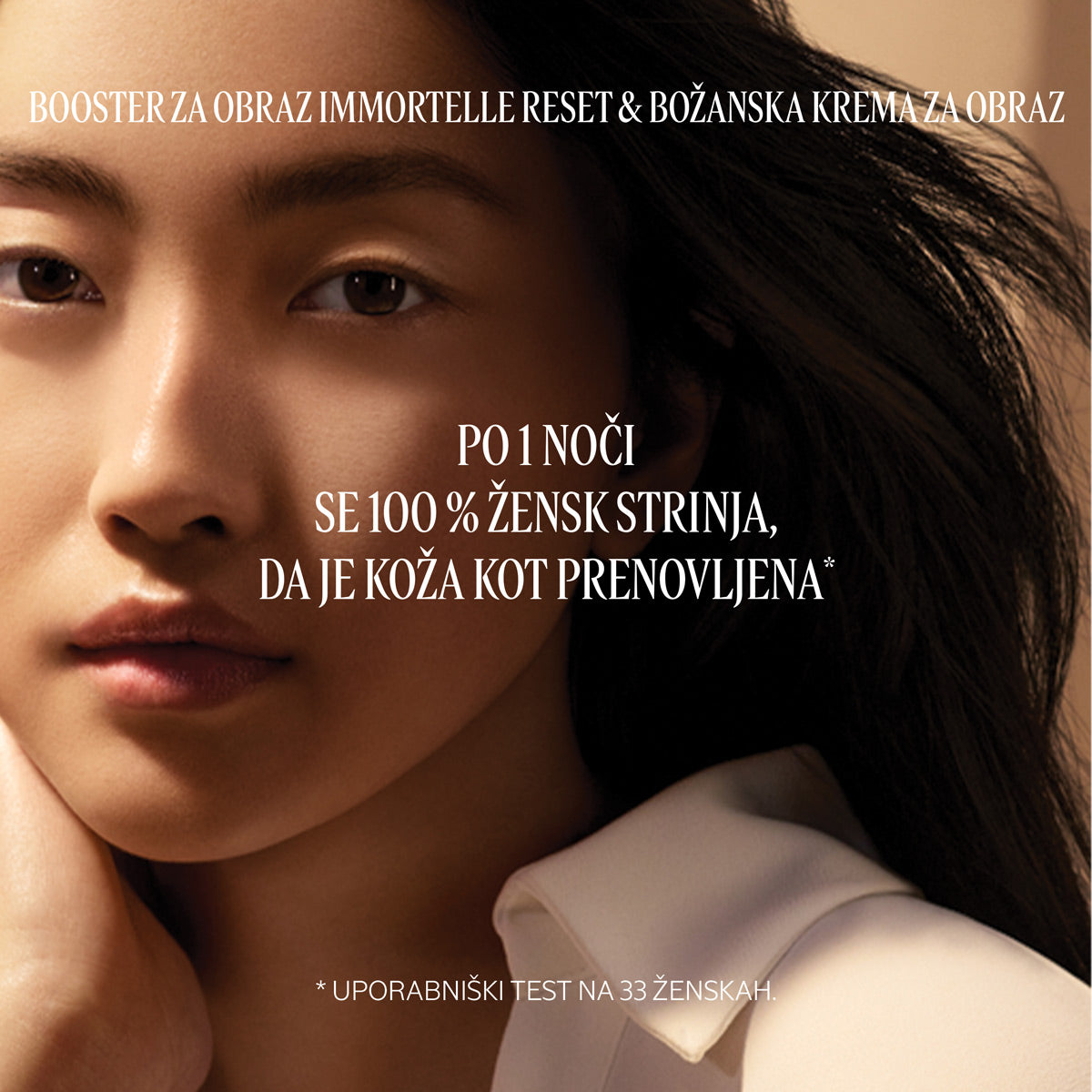 L'Occitane - ženska po nanosu Božanska krema za obraz in Booster za nočno nego obraza Immortelle Reset