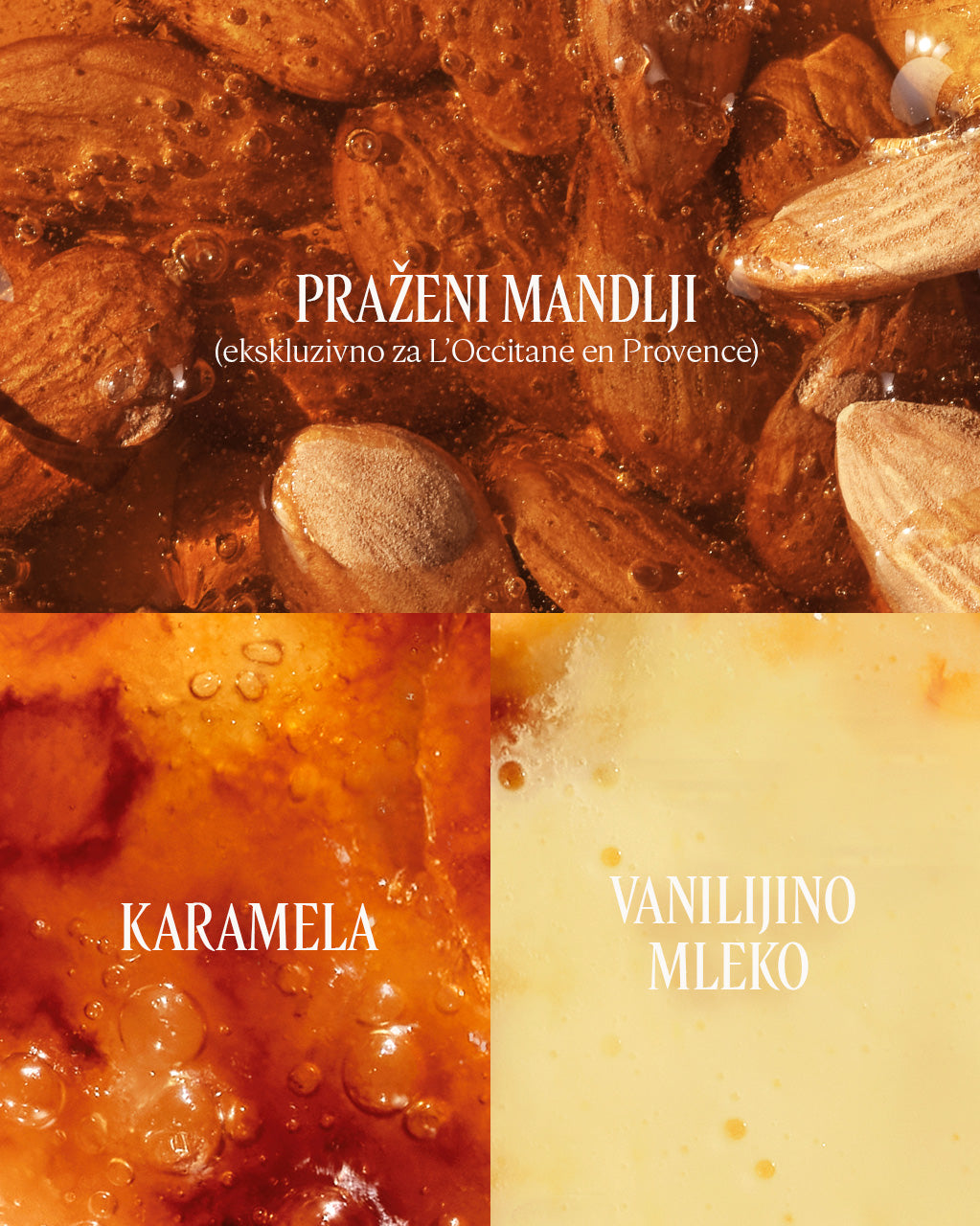 Meglica za lase in telo Amande Crème Brûlée