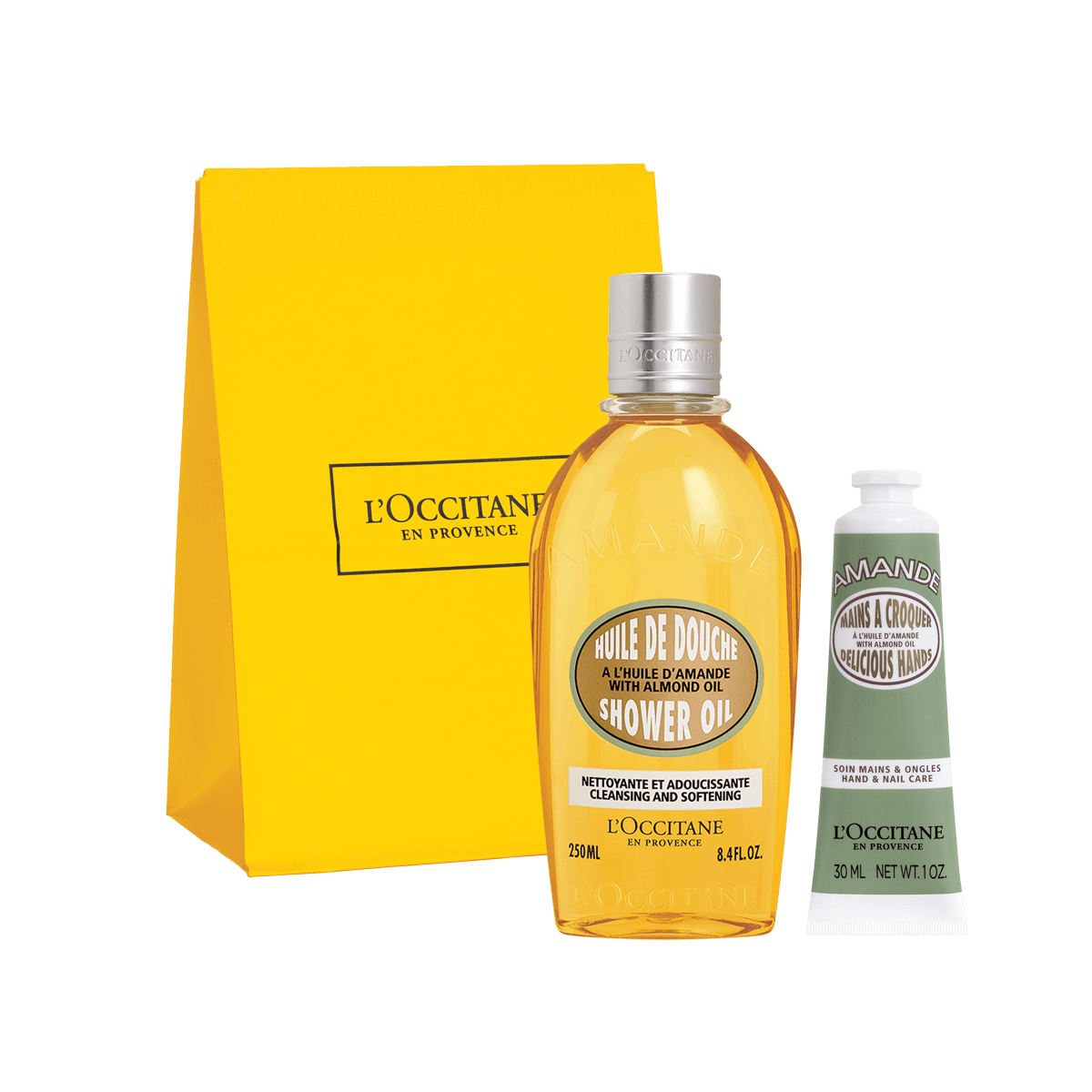 L'Occitane Darilni komplet Mandelj – prhanje in nega rok