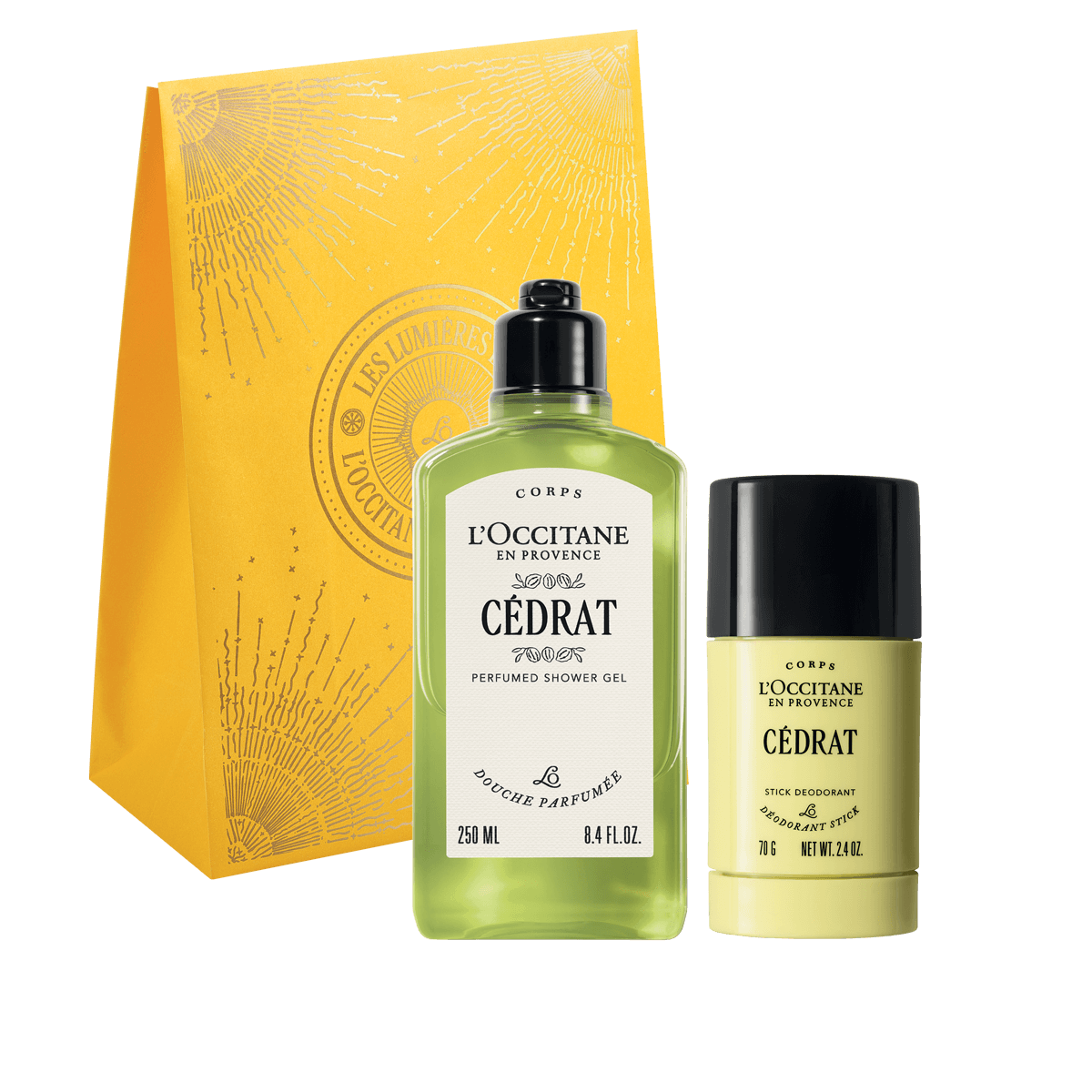 L'Occitane Darilni komplet za moške Cedrat - prhanje in deo