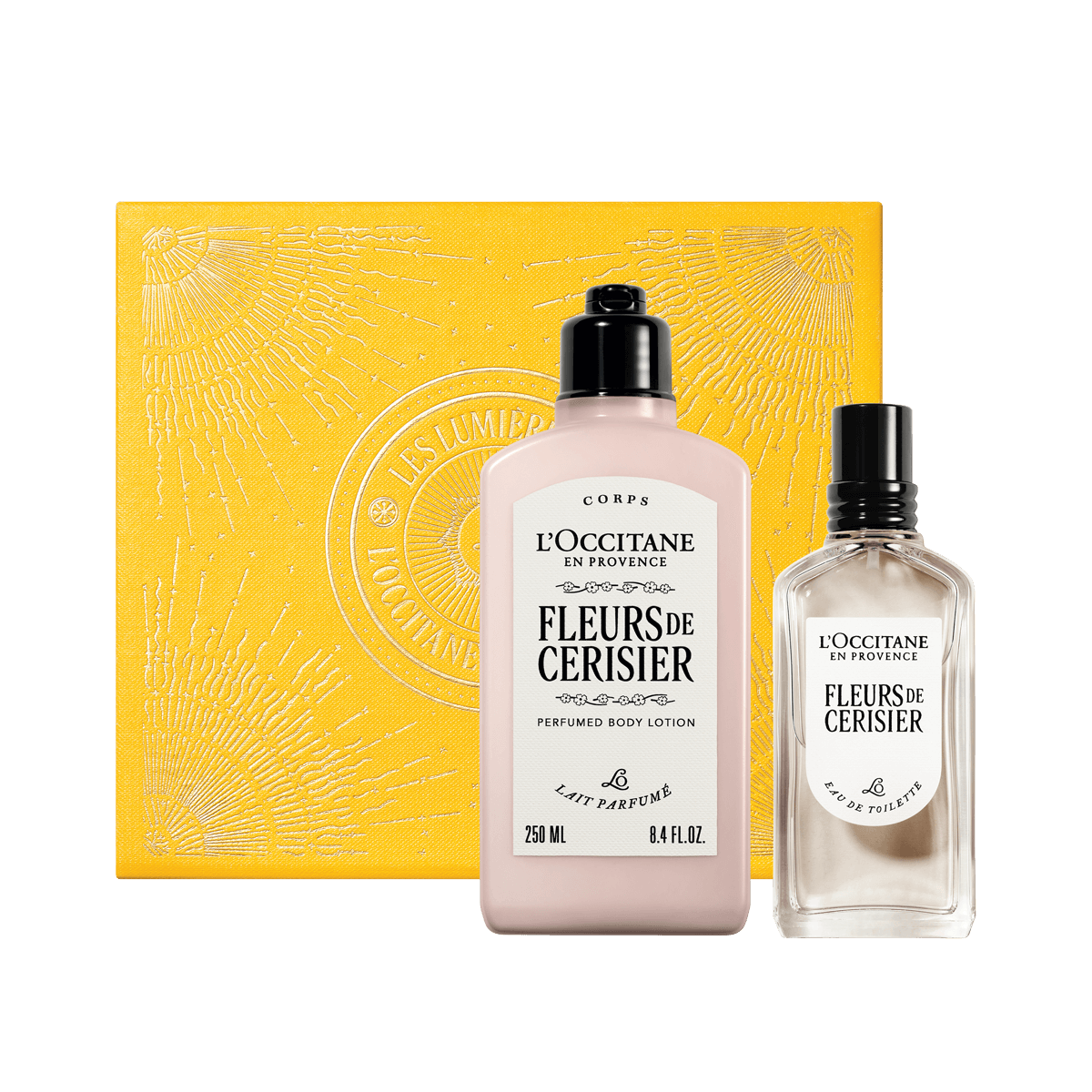 L'Occitane Darilni komplet Fleurs de Cerisier - mleko za telo in dišava