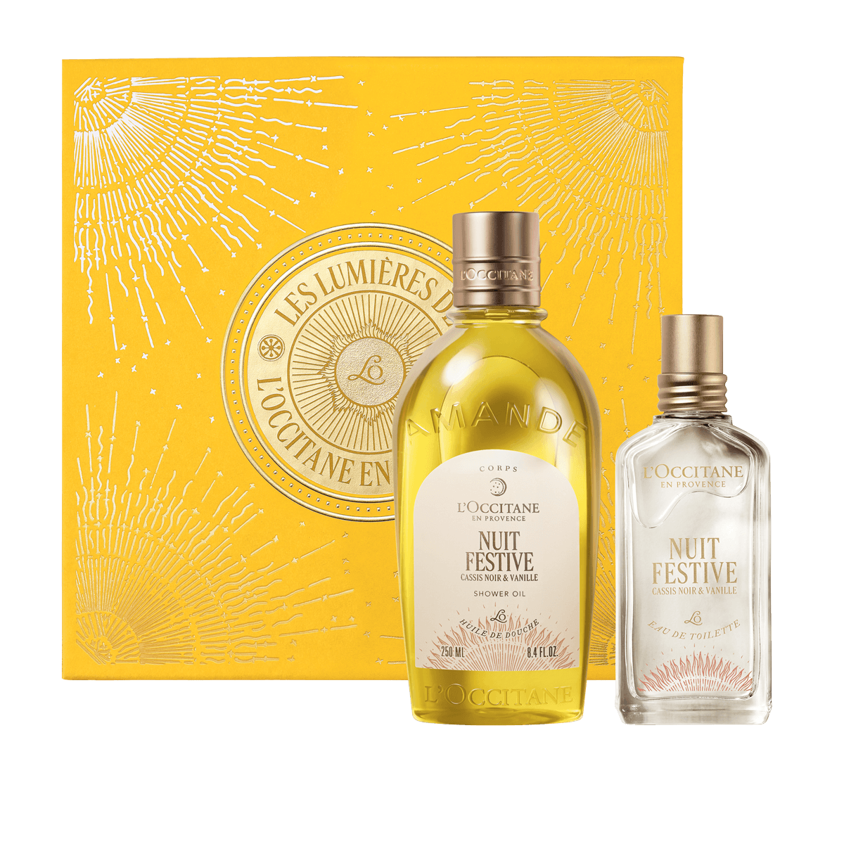 L'Occitane Darilni komplet Nuit Festive - prhanje in dišava