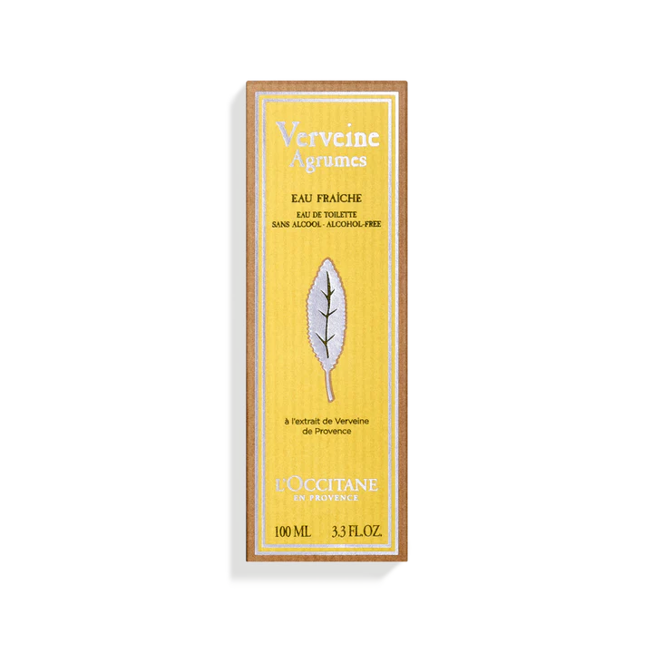 Eau de Toilette Verveine Agrumes – Citronka s citrusi
Eau Fraîche brez alkohola - embalaža