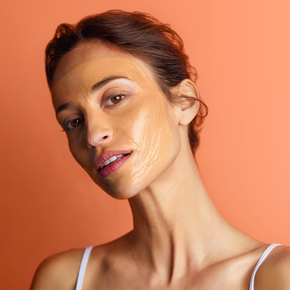 Poživljajoča maska za obraz in oči z melono