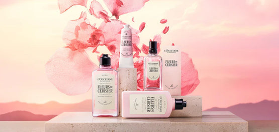 Izdelki kolekcije Flora Orchestra L'Occitane: Fleurs de Cerisier