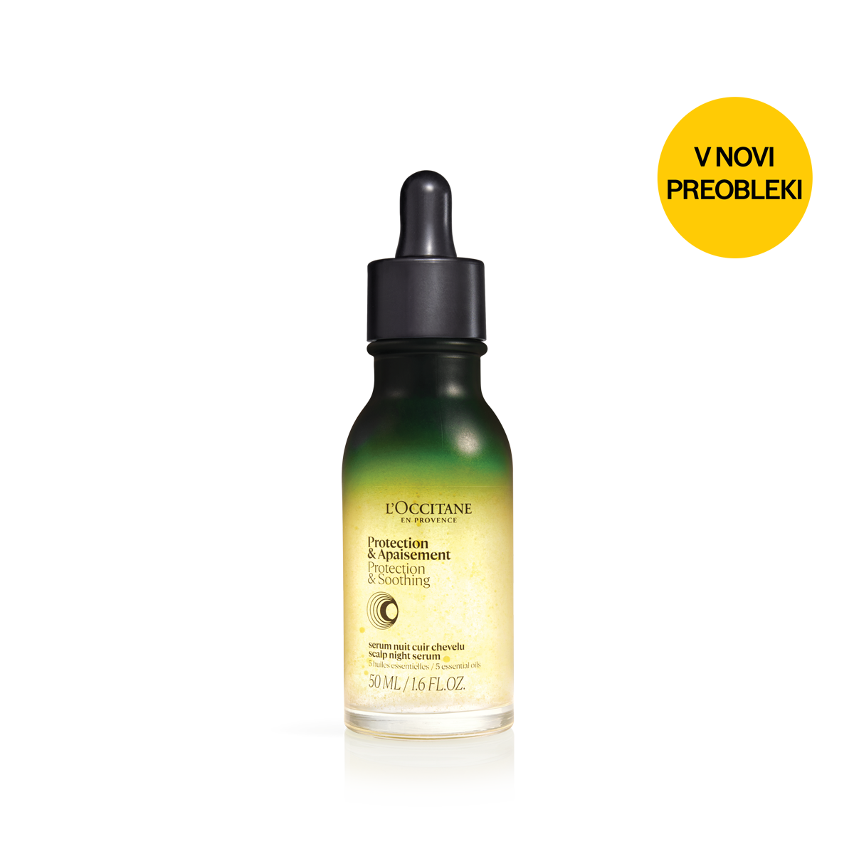 Nočni serum za zaščito in pomiritev lasišča