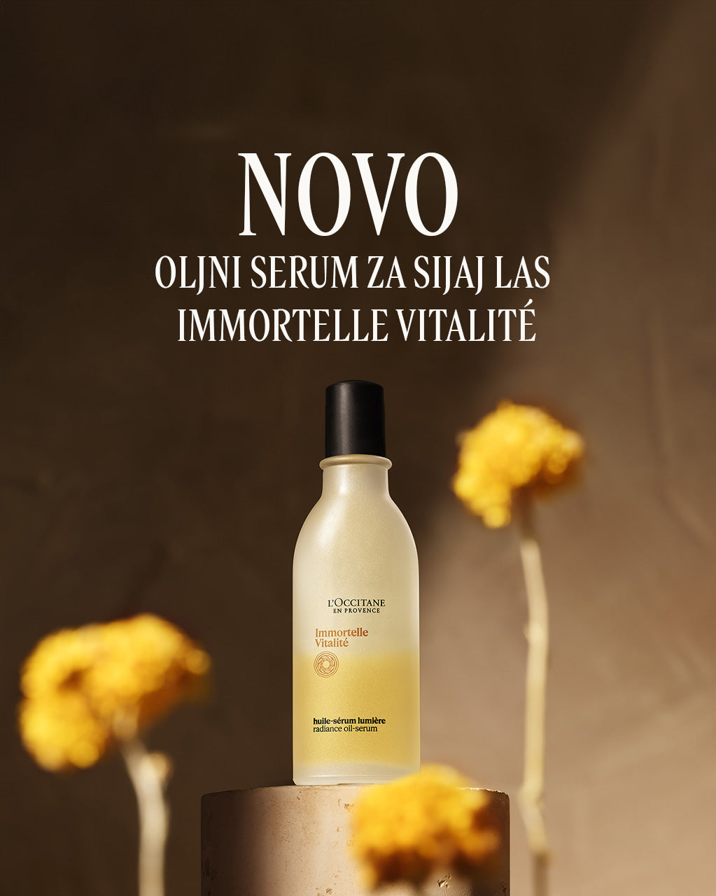 Oljni serum za sijaj las Immortelle Vitalité
