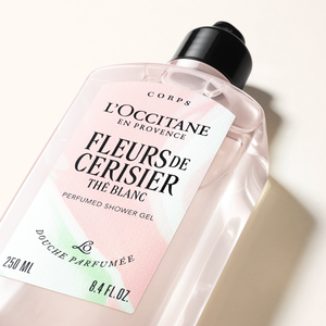 Parfumski gel za prhanje Fleurs de Cerisier Thé Blanc L'Occitane