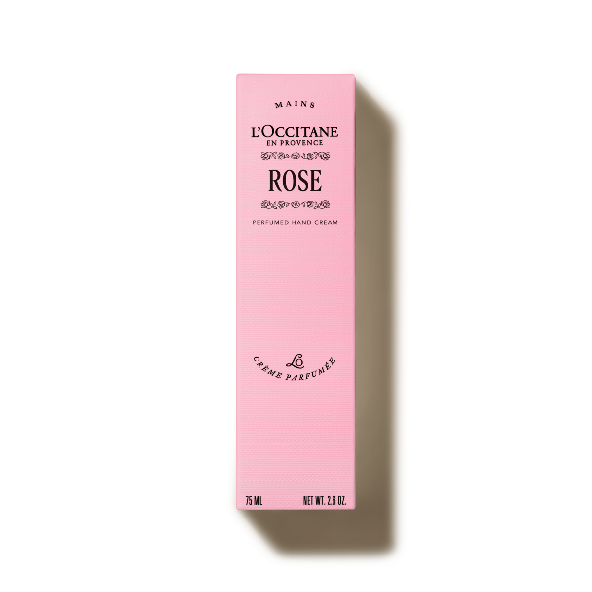 L’Occitane Parfumska krema za roke Rose v embalaži