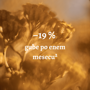 Immortelle - sestavina Božanske kreme za obraz -19 % gube po enem mesecu