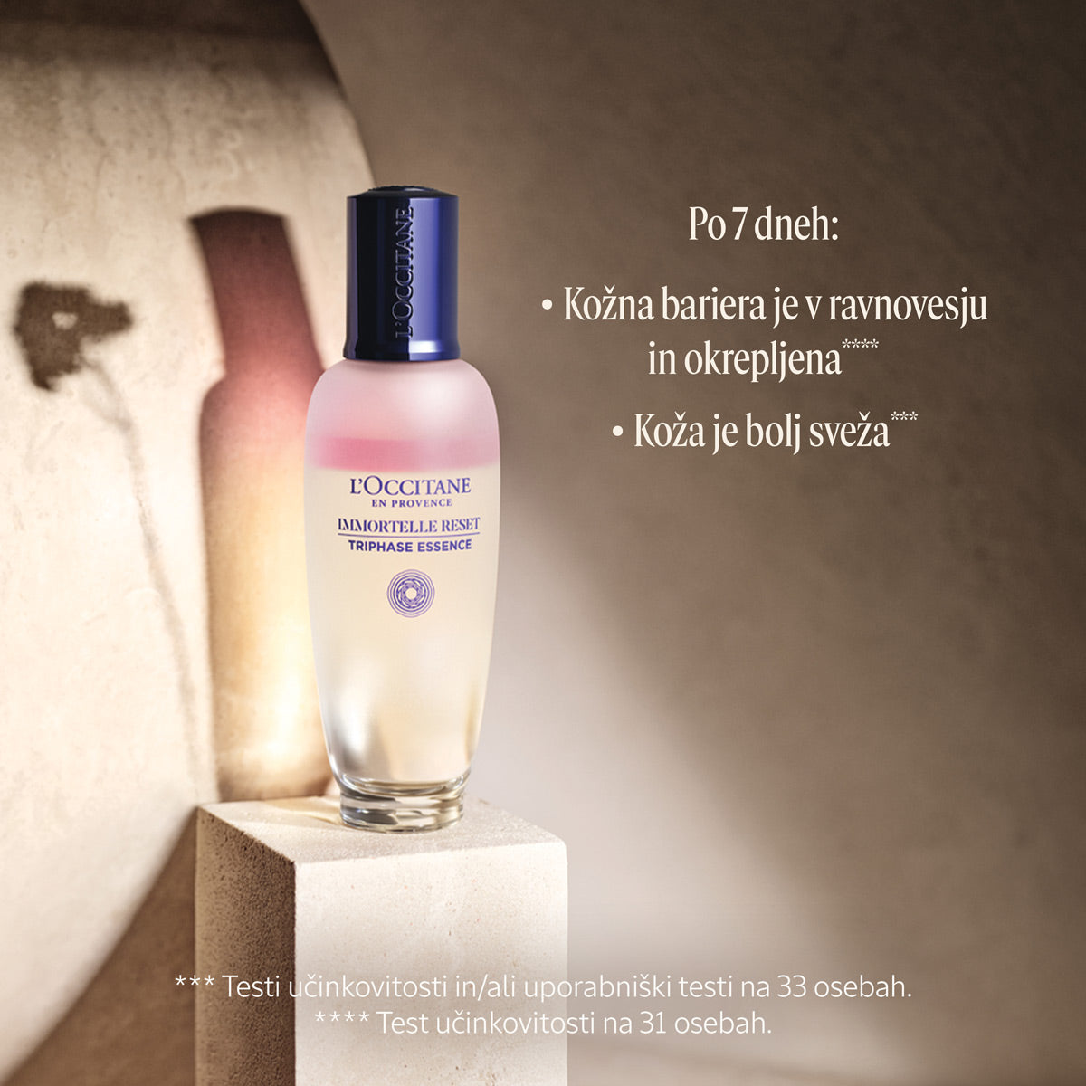 L’Occitane Trifazna esenca za obraz - Immortale Reset kolekcija