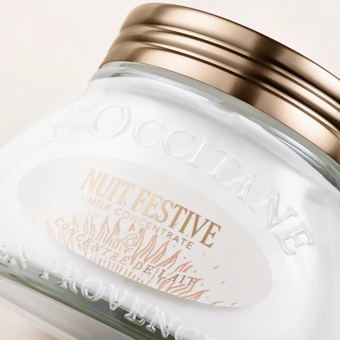 L'Occitane Koncentrirano mleko Nuit Festive – Cassis Noir & Vanille od blizu
