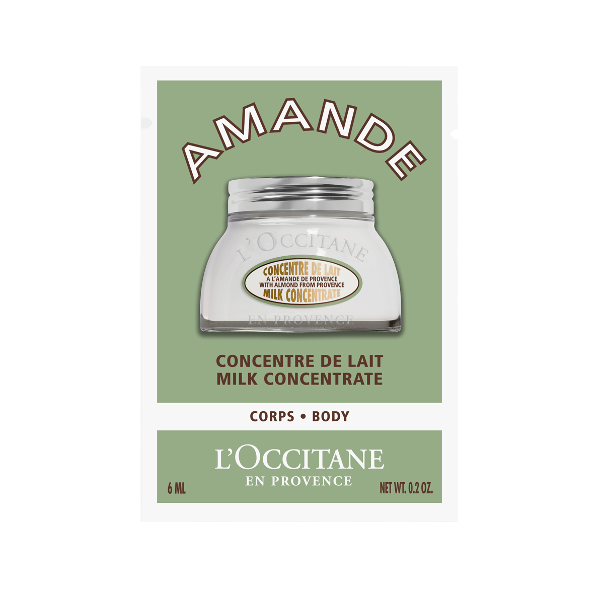 L'Occitane krema Mandljevo koncentrirano mleko - vzorček