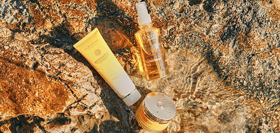 Čistilci za obraz iz L’OCCITANOVE kolekcije Božanska immortelle – anti-age nega