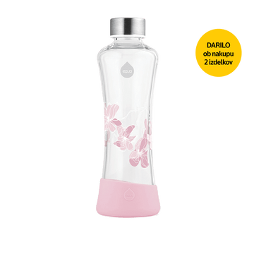 Steklenica za vodo Magnolia v roza barvi - Equa - L'OCCITANOVO darilo ob nakupu 2 izdelkov iz kolekcije Source Reotier 