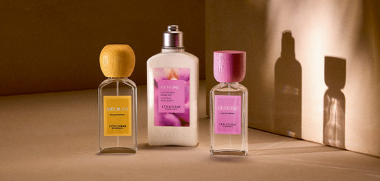 Eau de toilette in mleko za teloi z dišavnih kolekcij L’Occitane 