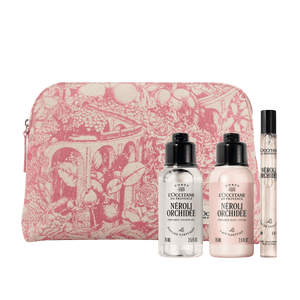 Darilni komplet Néroli & Orchidée v torbici - prhanje, mleko za telo in dišava