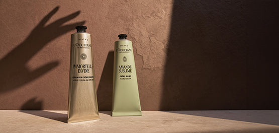 Kremi za roke Amande Sublime – Mandelj in Serum-krema za mladostne roke Immortelle Divine