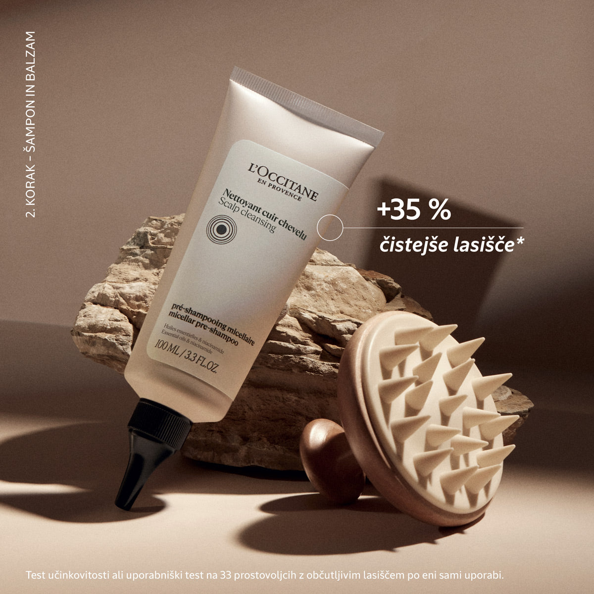 Micelarni šampon za predpranje lasišča