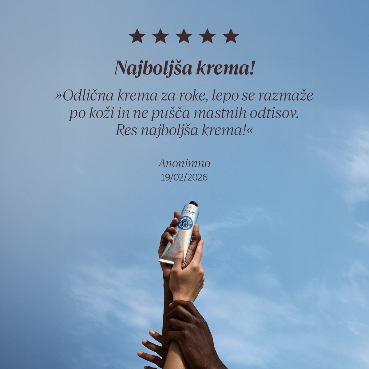Krema za roke Karite za suho kožo