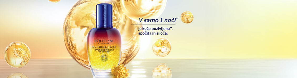 L’Occitane Booster za nočno nego obraza Reset Immortelle 