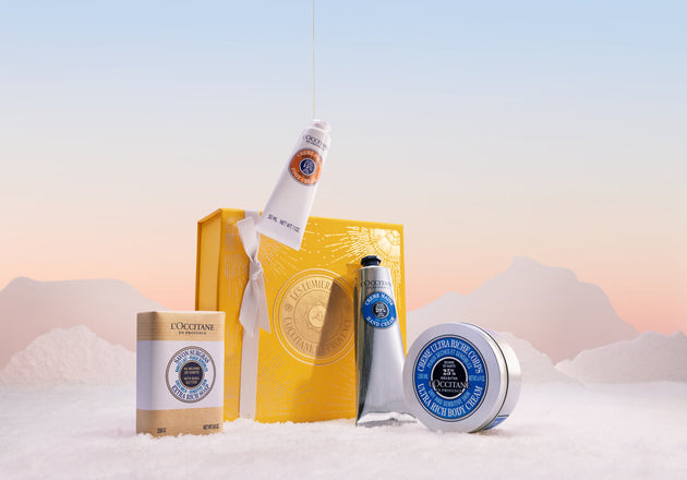 L'Occitane komplet za neg rok ob rumeni darilni škatli