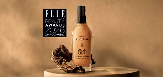 Lesketajoče se olje za telo Amande Sublime – Mandelj - Elle Beauty Awards 