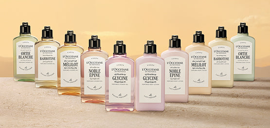 Parfumski geli in mleka iz kolekcije Flora Orchestra L'Occitane