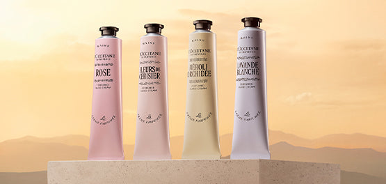 Parfumske kreme za roke kolekcije Flora Orchestra L'Occitane