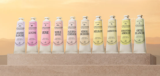 Parfumske kreme za roke kolekcije Flora Orchestra L'Occitane