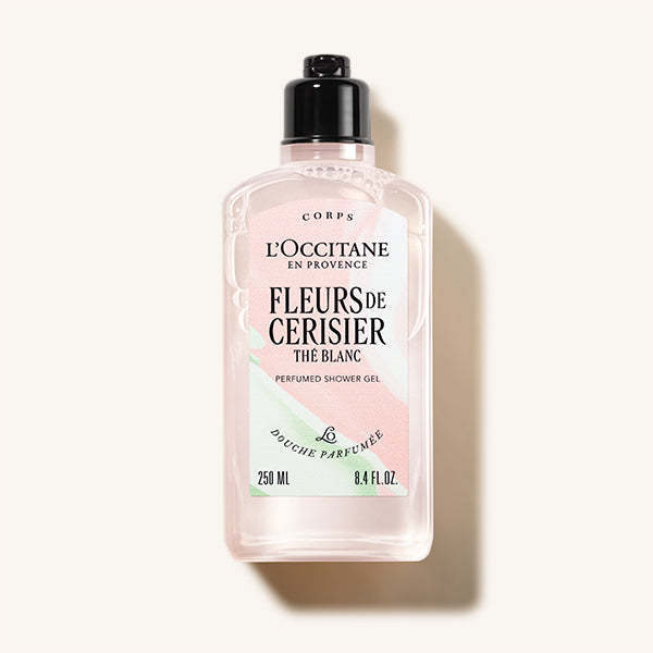 Parfumski gel za prhanje Fleurs de Cerisier Thé Blanc - L'Occitane.