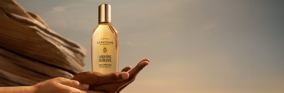 Olje za prožno kožo telesa Amande Sublime – Mandelj – L’Occitane 