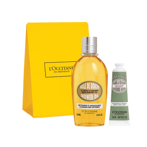 L'Occitane Darilni komplet Mandelj – prhanje in nega rok