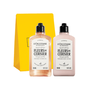 L'Occitane Darilni komplet Fleurs de Cerisier – prhanje in mleko za telo