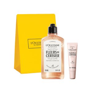 L'Occitane Darilni komplet Fleurs de Cerisier – prhanje in nega ustnic