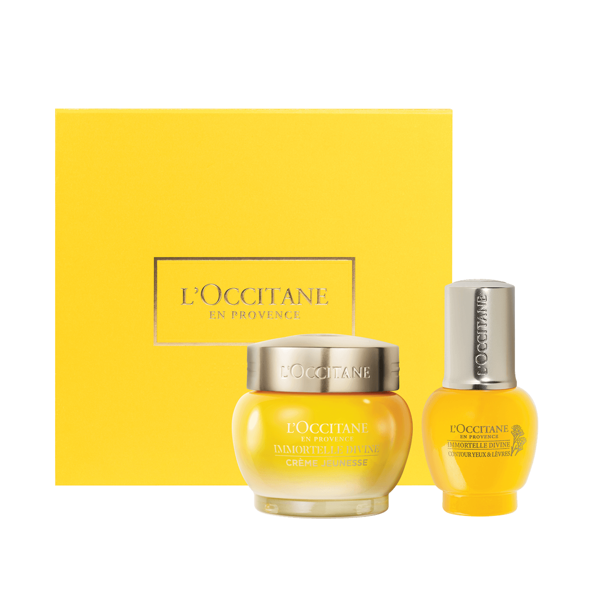 L'Occitane Darilni komplet Divine – krema za obraz in krema za okrog oči