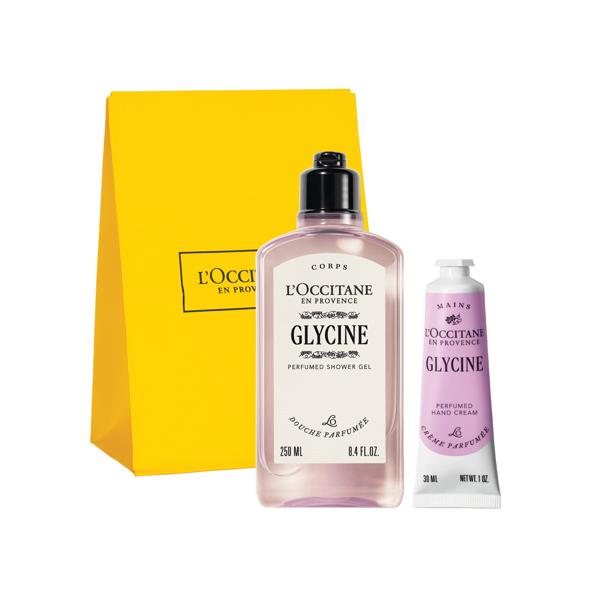 L'Occitane Darilni komplet Glycine – prhanje in nega rok