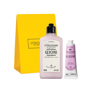 Darilni komplet Gliycine – mleko za telo in nega rok L'Occitane