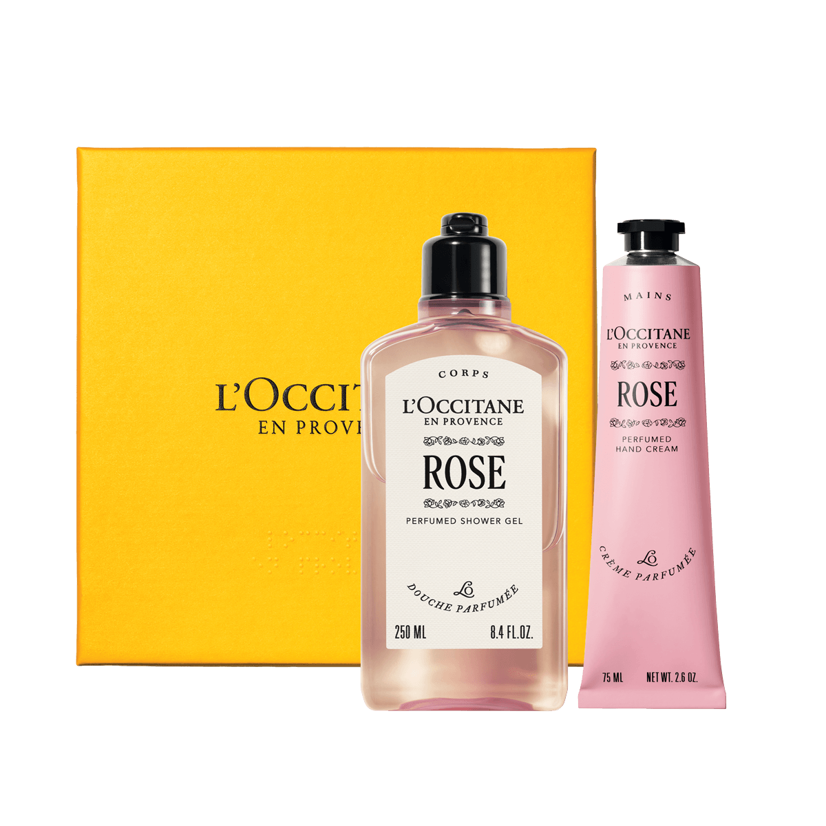 Darilni komplet Rose – prhanje in nega rok