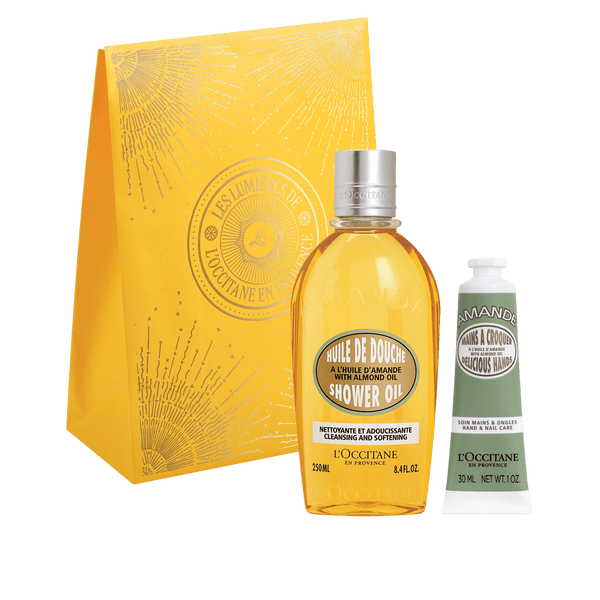 L'Occitane Darilni komplet Mandelj - prhanje in nega rok