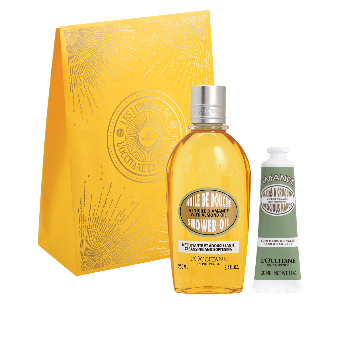 L'Occitane Darilni komplet Mandelj - prhanje in nega rok