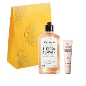 L'Occitane Darilni komplet Fleurs de Cerisier - prhanje in nega ustnic 