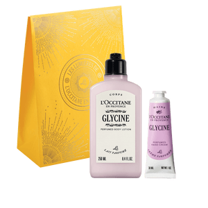 L'Occitane Darilni komplet Gliycine - mleko za telo in nega rok
