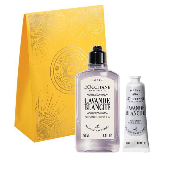 L'Occitane Darilni komplet Lavande Blanche - prhanje in nega rok 