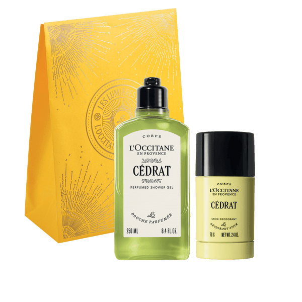 L'Occitane Darilni komplet za moške Cedrat - prhanje in deo