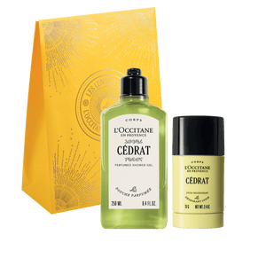 L'Occitane Darilni komplet za moške Cedrat - prhanje in deo