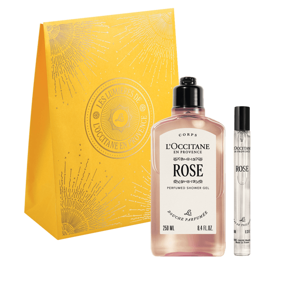 L'Occitane Darilni komplet Rose - prhanje in dišava
